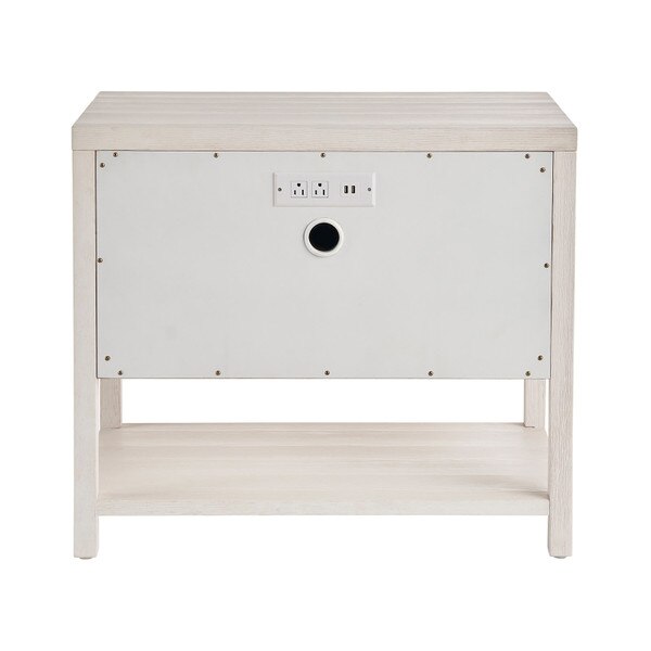 Saugatuck Nightstand (White) Macro 3